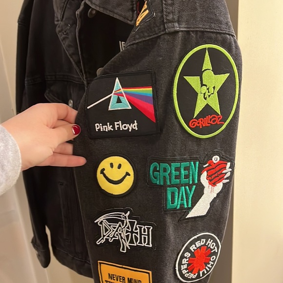 Reworked Embellished Retro Patch Jacket - Picture 6 of 7